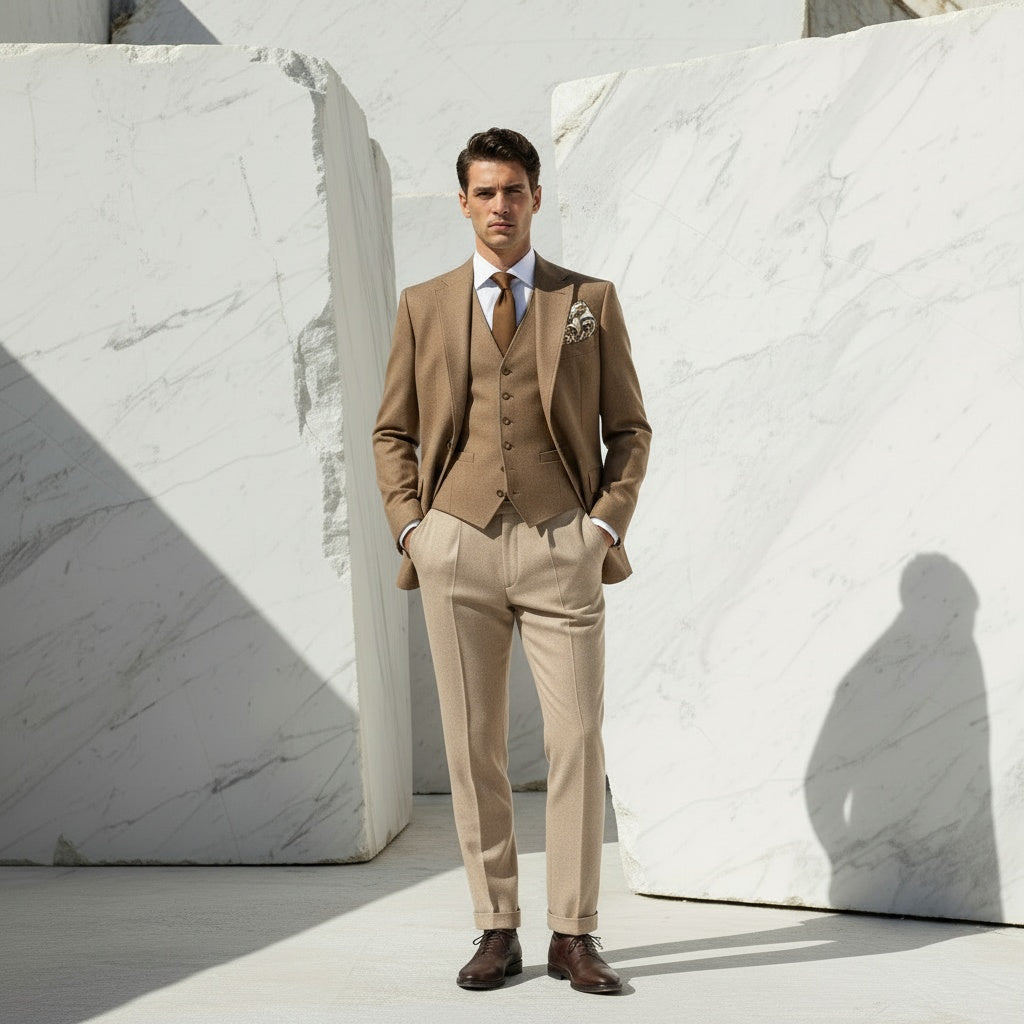 Giacca in lana di cammello