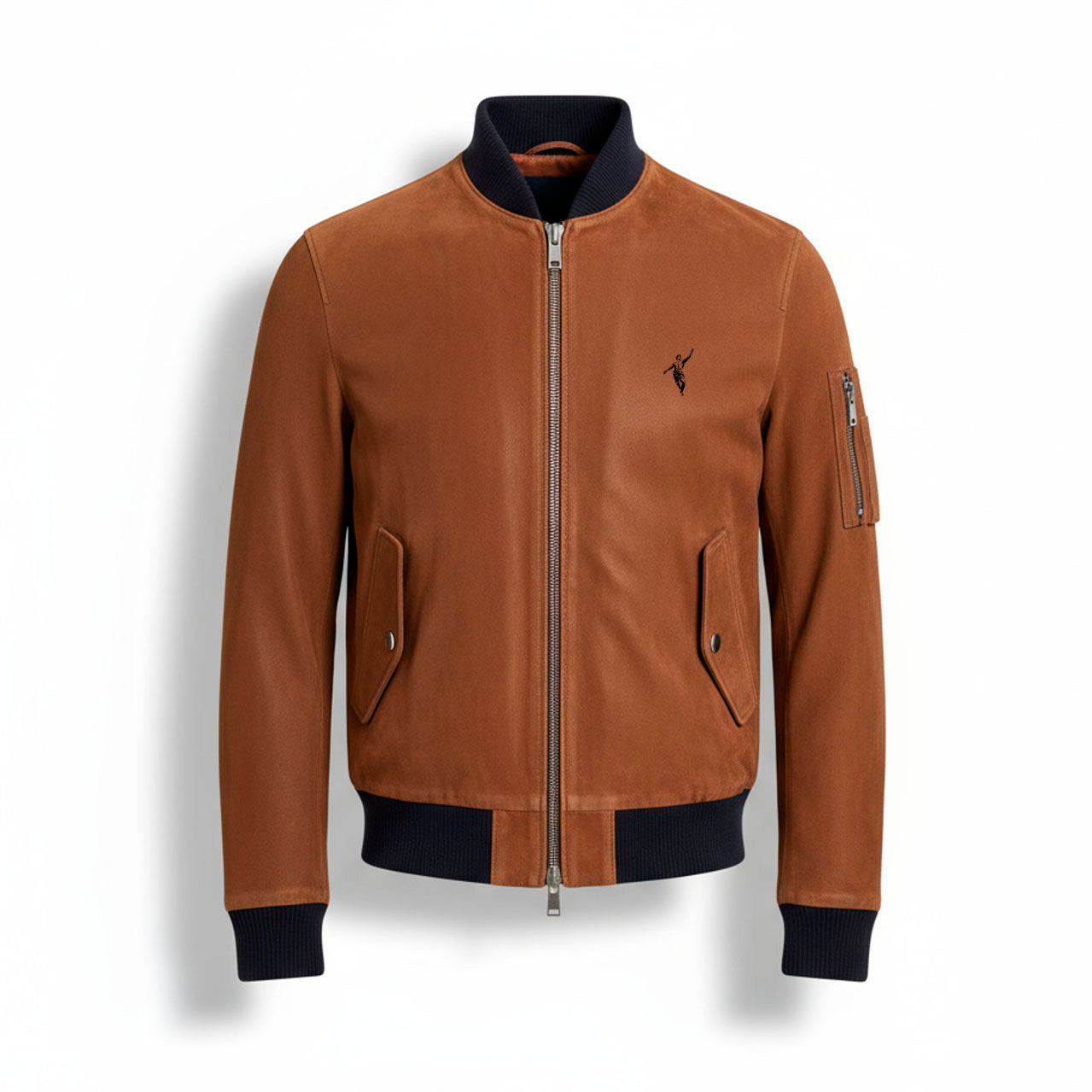 Bomber in pelle scamosciata Aero